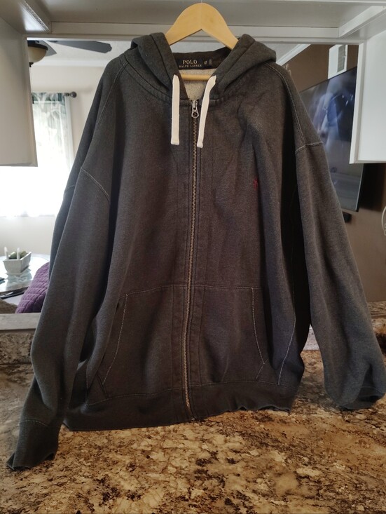 Polo Ralph Lauren Other - Men's 2x Polo by Ralph Lauren Dark Charcoal Zip-Up Hoodie